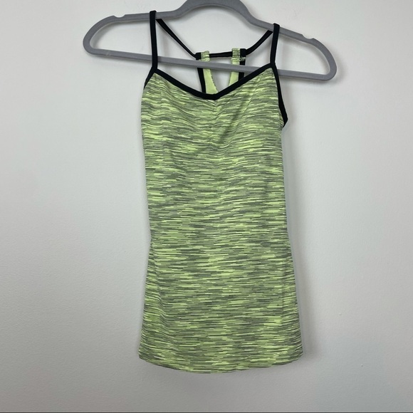 Lucy Green Space Dye Active Tank Top Built In Bra Size xs - Picture 1 of 3